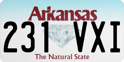 AR license plate 231VXI