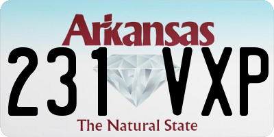 AR license plate 231VXP
