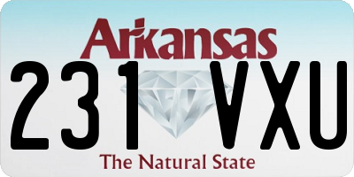 AR license plate 231VXU