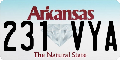 AR license plate 231VYA