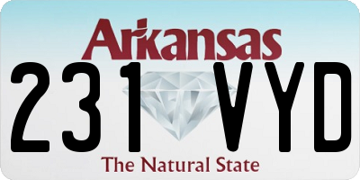 AR license plate 231VYD