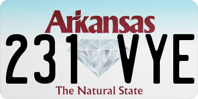 AR license plate 231VYE