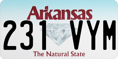 AR license plate 231VYM