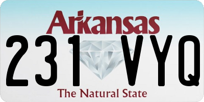 AR license plate 231VYQ