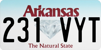 AR license plate 231VYT