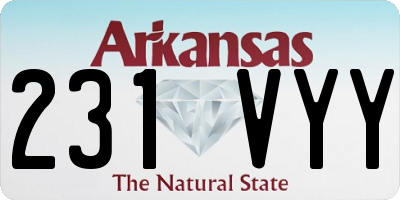 AR license plate 231VYY