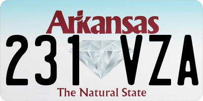 AR license plate 231VZA