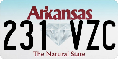AR license plate 231VZC