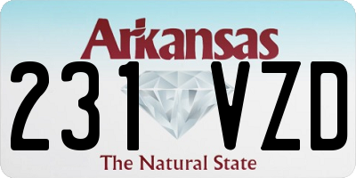 AR license plate 231VZD