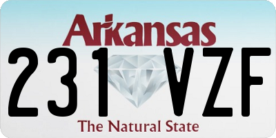 AR license plate 231VZF