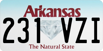 AR license plate 231VZI