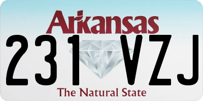 AR license plate 231VZJ