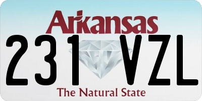 AR license plate 231VZL