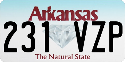 AR license plate 231VZP