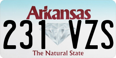AR license plate 231VZS