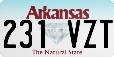AR license plate 231VZT