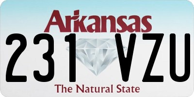 AR license plate 231VZU