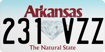 AR license plate 231VZZ