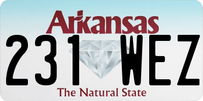 AR license plate 231WEZ
