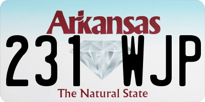AR license plate 231WJP