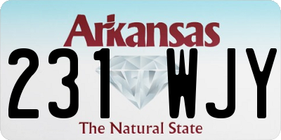 AR license plate 231WJY