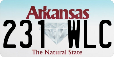 AR license plate 231WLC