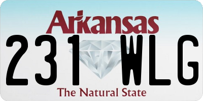 AR license plate 231WLG