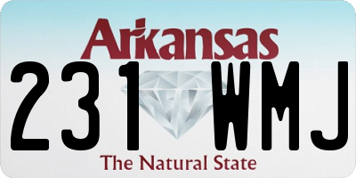 AR license plate 231WMJ
