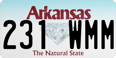 AR license plate 231WMM