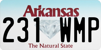 AR license plate 231WMP