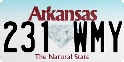 AR license plate 231WMY