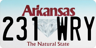 AR license plate 231WRY