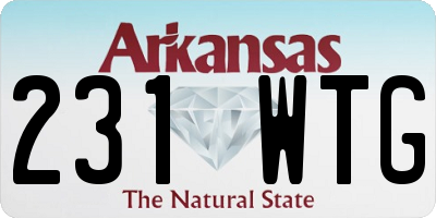 AR license plate 231WTG