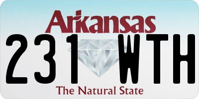 AR license plate 231WTH