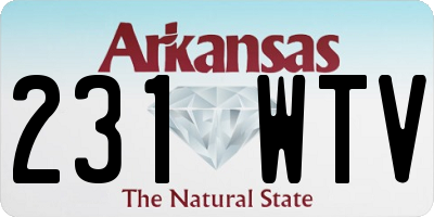 AR license plate 231WTV