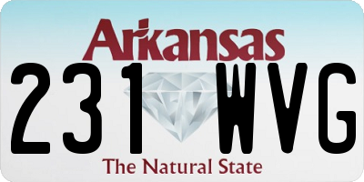 AR license plate 231WVG