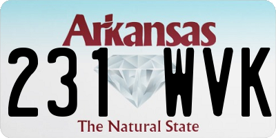 AR license plate 231WVK