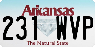 AR license plate 231WVP