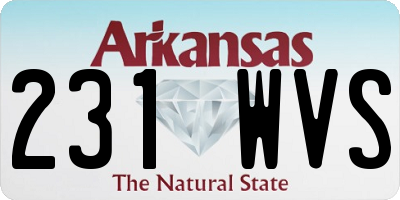 AR license plate 231WVS