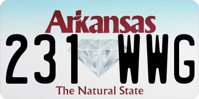 AR license plate 231WWG