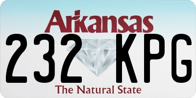 AR license plate 232KPG