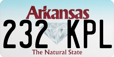 AR license plate 232KPL