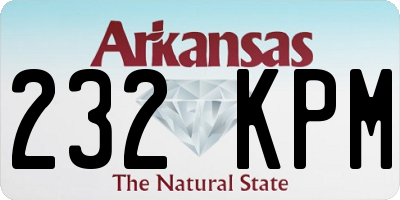 AR license plate 232KPM