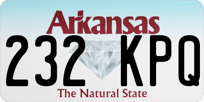 AR license plate 232KPQ