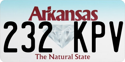 AR license plate 232KPV