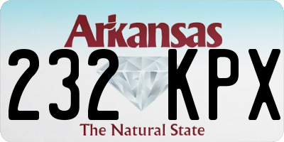 AR license plate 232KPX