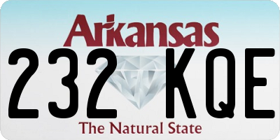 AR license plate 232KQE