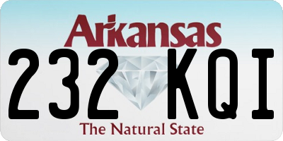 AR license plate 232KQI