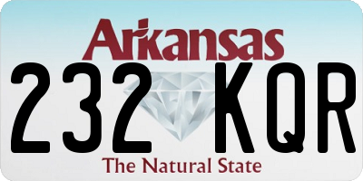 AR license plate 232KQR