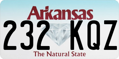 AR license plate 232KQZ
